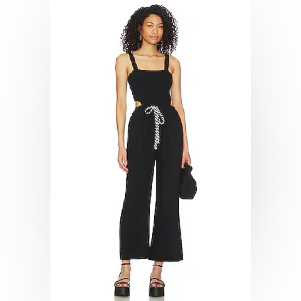 Black Jumpsuit with Tie Waist